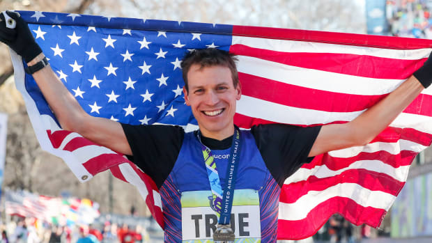 Ben True won his half marathon debut at the 2018 New York City Half.